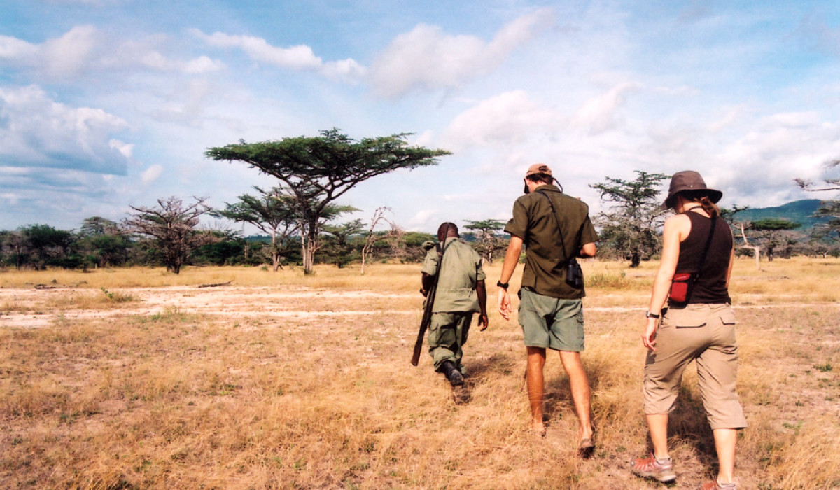 walking safari in ngorongoro crater