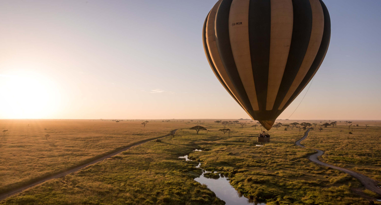 Private lodge safari fly from the sky 