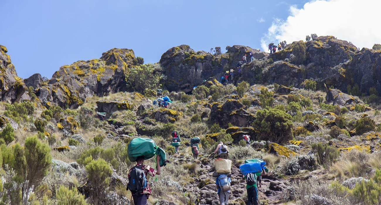 6 days kilimanjaro climbing Machame route 